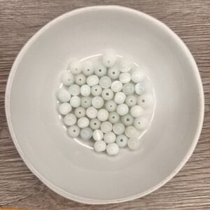 Cats Eye Round Bead Lot of 50 Cat's Eye Glass Fiber Optic Glass Bead